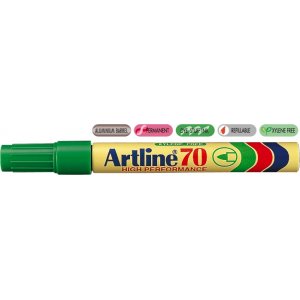 Permanent Marker Artline 70, Corp Metalic, Varf Rotund 1.5mm - Verde Permanent Marker Artline 70, Corp Metalic, Varf Rotund 1.5mm - Verde