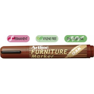 Marker Artline 95, Pentru Mobilier Din Lemn (retusuri), Corp Plastic, Varf Tesit 2.0-5.0mm - Stejar