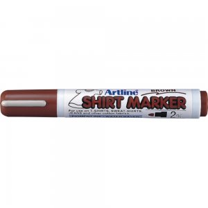 T-shirt Marker Artline, Corp Plastic, Varf Rotund 2.0mm - Maro T-shirt Marker Artline, Corp Plastic, Varf Rotund 2.0mm - Maro