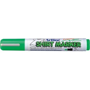 T-shirt Marker Artline, Corp Plastic, Varf Rotund 2.0mm - Verde Fluorescent T-shirt Marker Artline, Corp Plastic, Varf Rotund 2.0mm - Verde Fluorescent