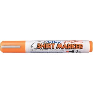 T-shirt Marker Artline, Corp Plastic, Varf Rotund 2.0mm - Portocaliu Fluorescent T-shirt Marker Artline, Corp Plastic, Varf Rotund 2.0mm - Portocaliu Fluorescent
