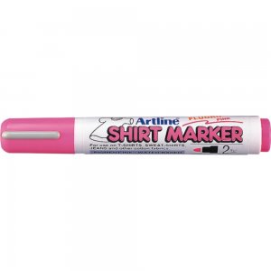 T-shirt Marker Artline, Corp Plastic, Varf Rotund 2.0mm - Roz Fluorescent T-shirt Marker Artline, Corp Plastic, Varf Rotund 2.0mm - Roz Fluorescent