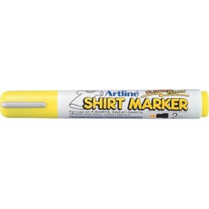 T-shirt Marker Artline, Corp Plastic, Varf Rotund 2.0mm - Galben Fluorescent T-shirt Marker Artline, Corp Plastic, Varf Rotund 2.0mm - Galben Fluorescent