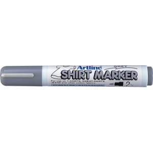 T-shirt Marker Artline, Corp Plastic, Varf Rotund 2.0mm - Gri T-shirt Marker Artline, Corp Plastic, Varf Rotund 2.0mm - Gri