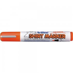 T-shirt Marker Artline, Corp Plastic, Varf Rotund 2.0mm - Portocaliu T-shirt Marker Artline, Corp Plastic, Varf Rotund 2.0mm - Portocaliu