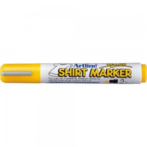 T-shirt Marker Artline, Corp Plastic, Varf Rotund 2.0mm - Galben T-shirt Marker Artline, Corp Plastic, Varf Rotund 2.0mm - Galben