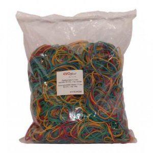 Elastice pentru Bani EVOffice, Diametru 50 mm, 1Kg/Bax, Elastice de Bani, Elastice Bani, Gume Elastice de Fixare, Elastice Bani, Elastice Cauciuc, Benzi Elastice, Set Benzi Elastice