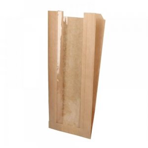 Pungi din Hartie cu Fereastra Neimprimate, Dimensiune 30x7x42 cm, Hartie Kraft MG Natur 40 g/m², 1000 Buc/Bax Pungi din Hartie cu Fereastra Neimprimate, Dimensiune 30x7x42 cm, Hartie Kraft MG Natur 40 g/m², 1000 Buc/Bax