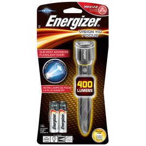 Lanterna Led Energizer Vizion Hd Focus, 400 Lumeni, Raza 115m, Cu 2 Baterii Aa