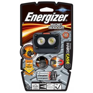Lanterna Led De Cap, Energizer Magnet Headlight, 250 Lumeni, Raza De 60m, Cu 3 Baterii Aaa