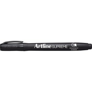 Permanent Marker Artline Supreme, Corp Plastic, Varf Rotund 1.0mm - Negru Permanent Marker Artline Supreme, Corp Plastic, Varf Rotund 1.0mm - Negru