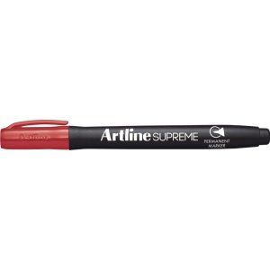 Permanent Marker Artline Supreme, Corp Plastic, Varf Rotund 1.0mm - Rosu Permanent Marker Artline Supreme, Corp Plastic, Varf Rotund 1.0mm - Rosu
