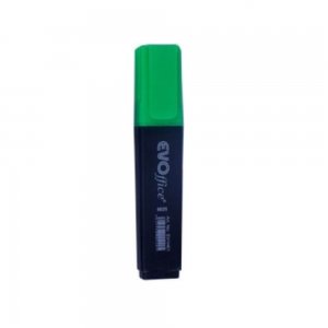 Textmarker EVOffice, Verde Fluorescent cu Varf Tesit - Evidentiator