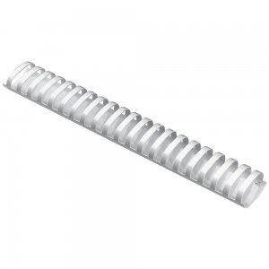 Inele din Plastic pentru Indosariere EVOffice, Dimensiune 51 mm, Capacitate 500 Coli, 50 Buc/Bax, Culoare Alb, Spirale din Plastic de Legat