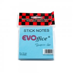 Notite Adezive EVOffice, Dimensiunea 75x75 mm, Culoare Albastru Neon, 100 File, Ideale pentru Mesaje si Memento-uri Notite Adezive EVOffice, Dimensiunea 75x75 mm, Culoare Albastru Neon, 100 File, Ideale pentru Mesaje si Memento-uri