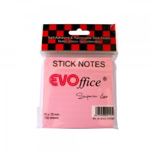 Notite Adezive EVOffice, Dimensiunea 75x75 mm, Culoare Roz Neon, 100 File, Ideale pentru Mesaje si Memento-uri Notite Adezive EVOffice, Dimensiunea 75x75 mm, Culoare Roz Neon, 100 File, Ideale pentru Mesaje si Memento-uri