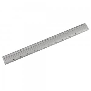 Rigla Gradata din Aluminiu, 30 cm - Instrumente Geometrie