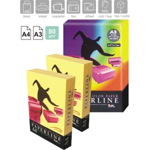 Hartie Color Pentru Copiator Si Imprimanta, A4, 80g/mp, Paperline - Lagoon Pastel