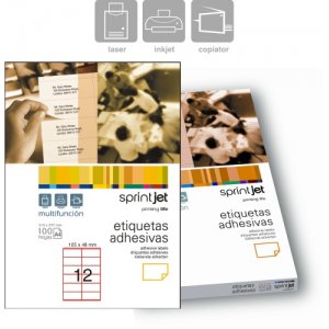 Etichete Autoadezive 12/a4, 105 X 48 Mm, 100 Coli/top, Sprintjet - Albe