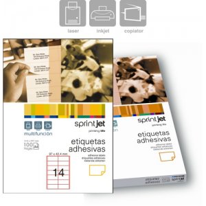 Etichete Albe 14/a4, 97x42,4 Mm (100 Coli/top) Sprintjet Etichete Albe 14/a4, 97x42,4 Mm (100 Coli/top) Sprintjet