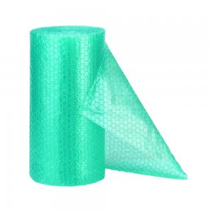 Folie cu Bule Eco Friendly Verde, Latime 150 cm, Lungime 100 m, Grosime Folie 50 g/mÂ², Dimensiune Bula 1 cm