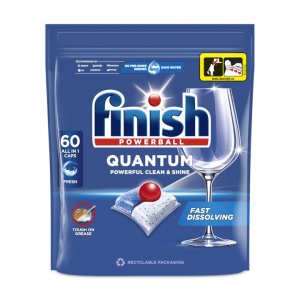 Finish Quantum Poweball, 60 Tablete, Capsule Pentru Masina De Spalat