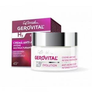 Crema Anti-Age Gerovital Intens Restructuranta 45+, H3 Evolution, 50 ml Crema Anti-Age Gerovital Intens Restructuranta 45+, H3 Evolution, 50 ml