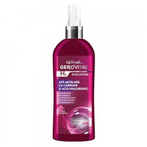 Apa Micelara Gerovital H3 Evolution cu Carbune si Acid Hialuronic, 150 ml Apa Micelara Gerovital H3 Evolution cu Carbune si Acid Hialuronic, 150 ml