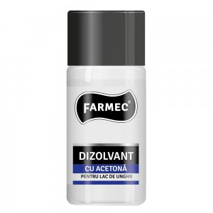Dizolvant cu Acetona Farmec pentru Lac de Unghii, 50 ml Dizolvant cu Acetona Farmec pentru Lac de Unghii, 50 ml
