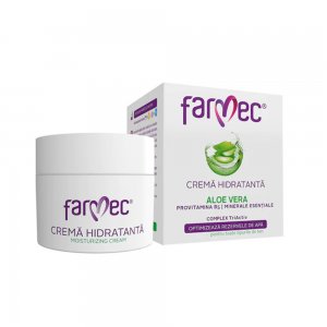 Crema Hidratanta Farmec cu Aloe Vera, pentru Ten, 50 ml Crema Hidratanta Farmec cu Aloe Vera, pentru Ten, 50 ml