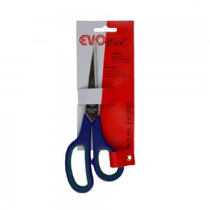 Foarfeca EVOffice 19 cm, Lame din Otel Inoxidabil si Maner Cauciucat