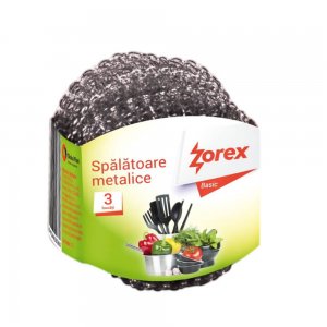 Set 3 Spalatoare Metalice Profesionale Zorex Clasic, Metal Galvanizat, 12g, Culoare Argintie, Spalator Metalic Profesional, Bureti Metalici, Spalator Metalic, Burete Metalic pentru Curatenie Set 3 Spalatoare Metalice Profesionale Zorex Clasic, Metal Galvanizat, 12g, Culoare Argintie, Spalator Metalic Profesional, Bureti Metalici, Spalator Metalic, Burete Metalic pentru Curatenie