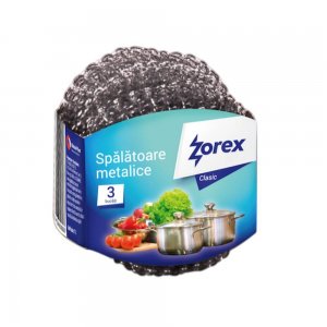 Set 3 Spalatoare Metalice Profesionale Zorex Basic, Metal Galvanizat, 23g, Culoare Argintie, Spalator Metalic Profesional, Bureti Metalici, Spalator Metalic, Burete Metalic pentru Curatenie Set 3 Spalatoare Metalice Profesionale Zorex Basic, Metal Galvanizat, 23g, Culoare Argintie, Spalator Metalic Profesional, Bureti Metalici, Spalator Metalic, Burete Metalic pentru Curatenie