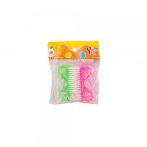 Set 2 Perii pentru Unghii, 7.2x2.1x4 cm, Polipropilena, Multicolor, Perie pentru Unghii Zorex Basic, Perie pentru Maini si Unghii,Perie pentru Ingrijire Unghii, Perie pentru Maini, Perie pentru Saloane Cosmetice