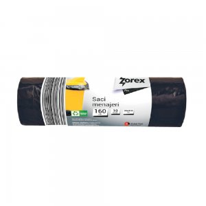 Saci Menajeri Zorex Pro, 160L, 95x110 cm, 10 Buc/Rola, Culoare Neagra, Articole Curatenie, Saci menaj, Saci Menajeri, Saci de Gunoi 160L Saci Menajeri Zorex Pro, 160L, 95x110 cm, 10 Buc/Rola, Culoare Neagra, Articole Curatenie, Saci menaj, Saci Menajeri, Saci de Gunoi 160L