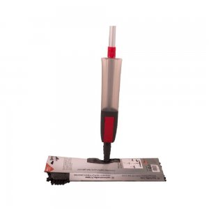 Mop Plat Spray Zorex Pro cu 2 Fete Chenille si Microfibra Gri, Coada 115 cm si Talpa 40x13 cm, Mopuri Plate, Mopuri cu Coada Metalica, Mopuri Curatenie, Mopuri Menaj