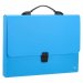 Servieta din Plastic Deli, Albastra, Cu Inchidere, Maner de Plastic, Servieta, Servienta pentru Documente, Servieta Documente, Servieta fara Compartimente, Mapa fara Compartimente, Mapa pentru Documente 61,41 lei