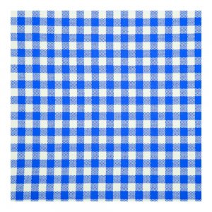 Fata de Masa Cerata, Model Carouri, 100x88 cm, 10 Buc/Set, Alb/Albastru, Hartie Plastifiata, Fata de Masa Hartie Plastifiata, Fata de Masa, Set Fete de Masa, Fata de Masa de Unica Folosinta