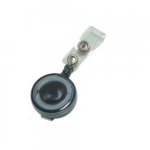 Snur Retractabil Negru Fumuriu, Clips Prindere Legitimatie, Clips Prindere Ecusoane, Clips Retractabil pentru Legitimatii, Snur Retractabil pentru Ecuson, Clips cu Snur Retractabil, Clipsuri pentru Legitimatii, Sistem Prindere Ecuson