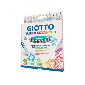 Carioca Super Lavabila, Varf 2.8mm, 12 Buc/cutie, Giotto Turbo Maxi
