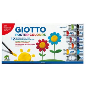 Acuarele 12 Ml, 12 Buc/set, Diverse Culori, Giotto