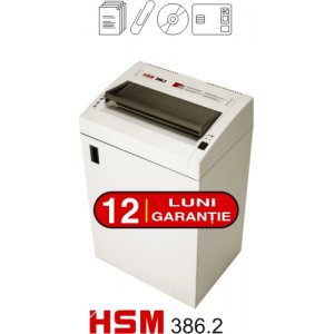 Distrugator Hsm 386.2 (fasie 3,9 Mm), 20 Coli,cos 116 Litri