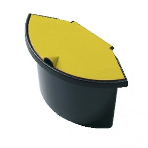 Separator Cu Capac Pentru Cos 18l, Capacitate 2 Litri, Helit Linear - Negru/galben