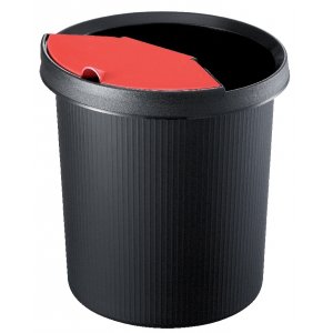 Separator Cu Capac Pentru Cos 18l, Capacitate 2 Litri, Helit Linear - Negru/rosu