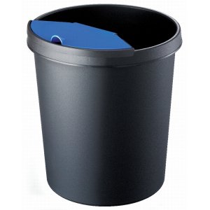 Separator Cu Capac Pentru Cos 18l, Capacitate 2 Litri, Helit Linear - Negru/albastru