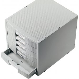 Suport Modular Pentru Birou, 6 Tavi Documente, Helit Plano Plus - Gri Deschis Suport Modular Pentru Birou, 6 Tavi Documente, Helit Plano Plus - Gri Deschis