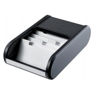 Suport Carti Vizita Helit Linear - Negru