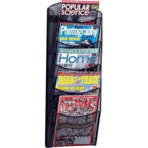 Suport Pliante De Perete, 5 X A4, Helit Mesh - Negru Suport Pliante De Perete, 5 X A4, Helit Mesh - Negru