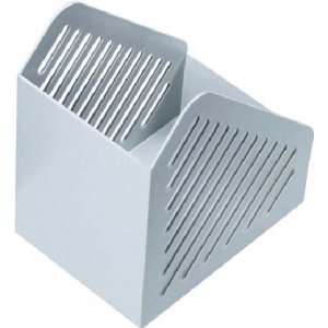 Suport Vertical Plastic Pentru Cataloage, A5, 118mm, Helit - Gri Suport Vertical Plastic Pentru Cataloage, A5, 118mm, Helit - Gri