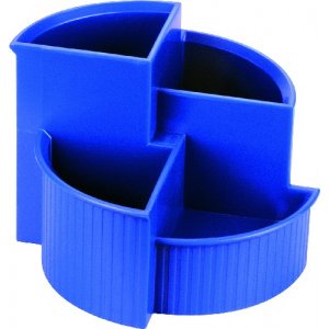 Suport Pentru Articole De Birou, 4 Compartimente, Helit Tidy - Albastru Suport Pentru Articole De Birou, 4 Compartimente, Helit Tidy - Albastru